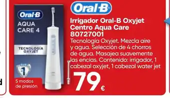 Hiper FROIZ ORAL-B Irrigador Oxyjet Centro Aqua Care 80727001 oferta