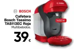Hiper FROIZ BOSCH Cafetera Tassimo TAS113EC Roja oferta