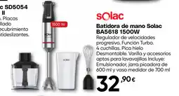 Hiper FROIZ SOLAC Batidora de mano BA5618 1500W oferta