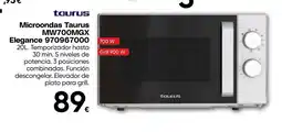 Hiper FROIZ TAURUS Microondas MW700MGX Elegance 970967000 oferta