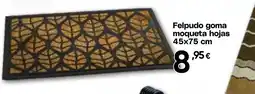 Hiper FROIZ Felpudo goma moqueta hojas oferta