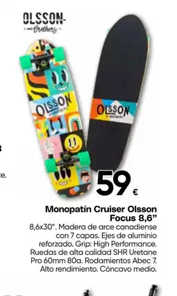 Hiper FROIZ Monopatín Cruiser Olsson Focus 8,6" oferta