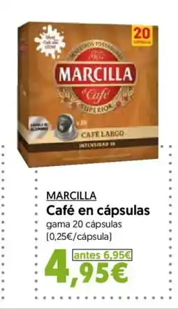 Hiper Usera MARCILLA Café en cápsulas oferta