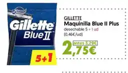 Hiper Usera GILLETTE Maquinilla Blue II Plus oferta