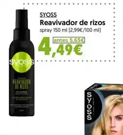 Hiper Usera SYOSS Reavivador de rizos spray oferta