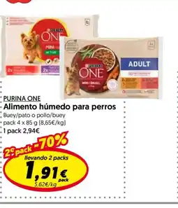 Hiper Usera PURINA ONE Alimento húmedo para perros oferta