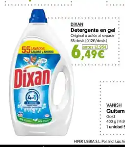 Hiper Usera DIXAN Detergente en gel oferta