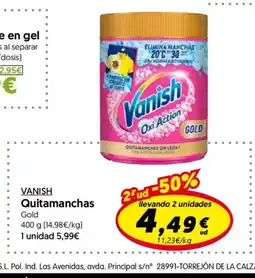 Hiper Usera VANISH Quitamanchas oferta