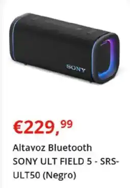 Worten SONY Altavoz Bluetooth ULT FIELD 5 - SRS- ULT50 (Negro) oferta