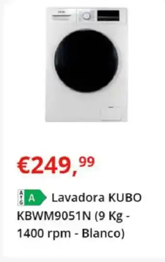KUBO Lavadora KBWM9051N