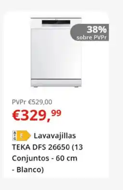 Worten TEKA Lavavajillas DFS 26650 oferta