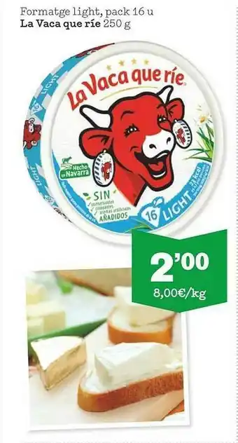 Sorli Formatge Light Pack 16 U La Vaca Que Ríe oferta