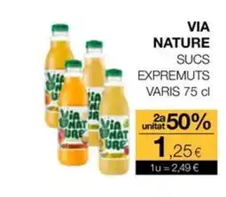 Plusfresc VIA NATURE Sucs expremuts varis oferta