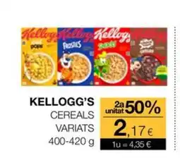 Plusfresc KELLOGG'S Cereals variats oferta