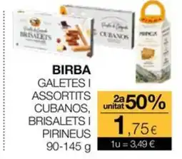 Plusfresc BIRBA Galetes i assortits cubanos brisalets i pirineus oferta