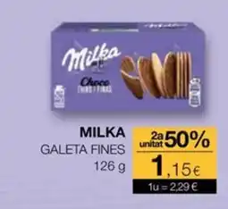 Plusfresc MILKA Galet fines oferta