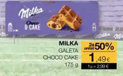 Plusfresc MILKA Galeta choco cake oferta