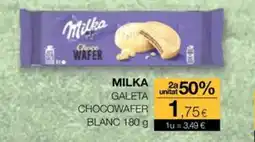 Plusfresc MILKA Galeta chocowafer blanc oferta