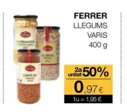 Plusfresc FERRER Llegums varis oferta