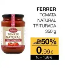 Plusfresc FERRER Tomate natural triturada oferta
