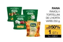 Plusfresc RANA Ravioli i tortellini de l'horta varis oferta