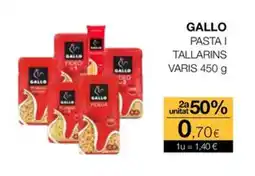 Plusfresc GALLO Pasta i tallarins varis oferta