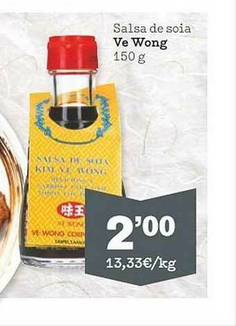 Sorli Salsa De Soia Ve Wong oferta