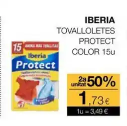 Plusfresc IBERIA Tovalloletes protect color oferta