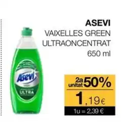 Plusfresc ASEVI Vaixelles green ultraoncentrat oferta