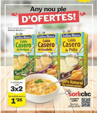 Sorli Brou Casolà Gamma Bàsica Gallina Blanca oferta