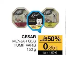 Plusfresc CESAR Menjar gos humit varis oferta