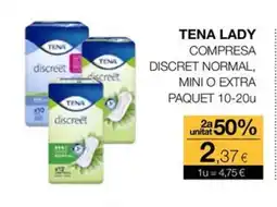 Plusfresc TENA LADY Compresa discret normal, paquet oferta