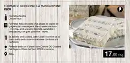 Plusfresc IGOR Formatge gorgonzola mascarpone oferta