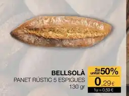 Plusfresc BELLSOLÀ Panet rústic 5 espigues oferta