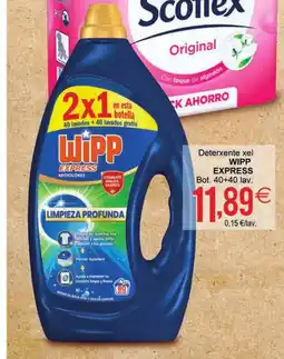 Supermercados Aquí WIPP EXPRESS Deterxente xel oferta