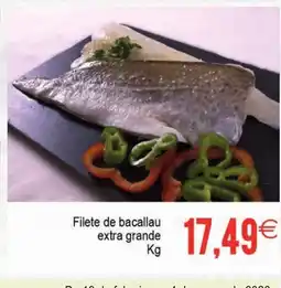 Supermercados Aquí Filete de bacallau extra grande oferta