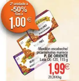 Supermercados Aquí P.DE ORIENTE Mexillón escabeche/ picante/salsa marisco oferta
