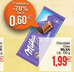 Supermercados Aquí MILKA Chocolate Oreo oferta