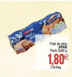Supermercados Aquí SPAR Paté de atún oferta