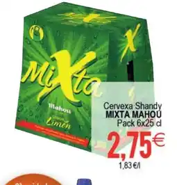 Supermercados Aquí MIXTA MAHOU Cervexa Shandy oferta