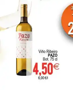 Supermercados Aquí PAZO Viño Ribeiro oferta