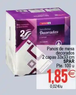 Supermercados Aquí SPAR Panos de mesa decorados oferta