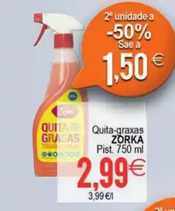 Supermercados Aquí ZORKA Quita-graxas oferta