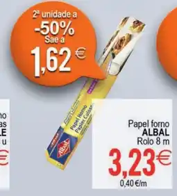 Supermercados Aquí ALBAL Papel forno oferta