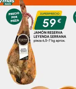 Masymas Jamón reserva leyenda serrana oferta