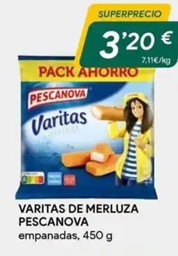 Masymas PESCANOVA Varitas de merluza oferta