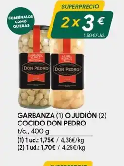 Masymas DON PEDRO Garbanza o judión cocido oferta