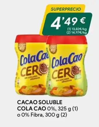 Masymas COLA CAO Cacao soluble oferta