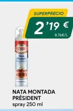 Masymas PRÉSIDENT Nata montada oferta
