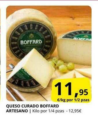 Supermercados MAS Queso Curado Boffard Artesano oferta